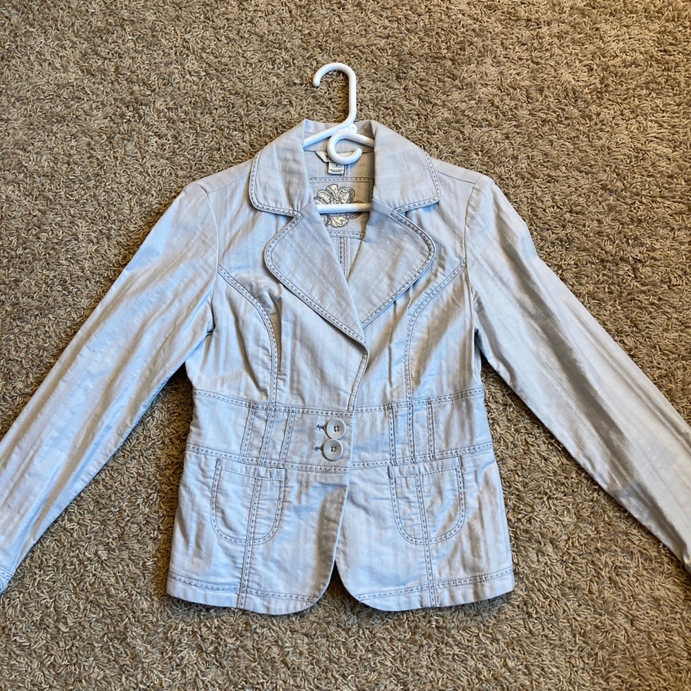 White House Black Market Denim Jacket